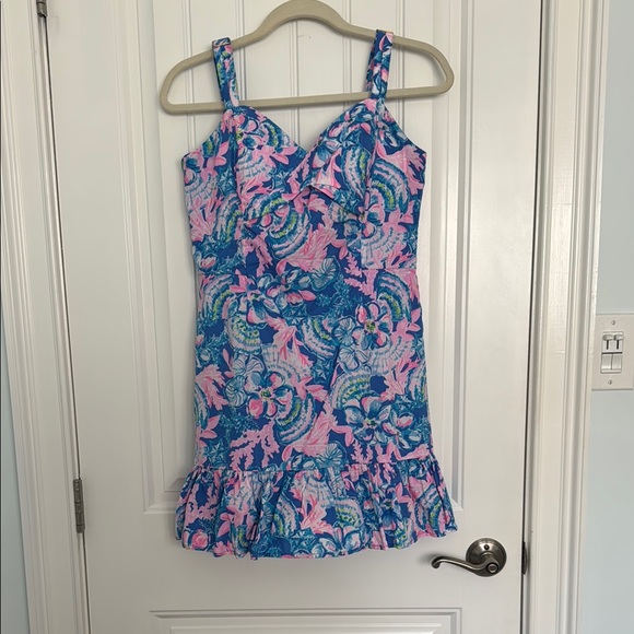 Lilly Pulitzer Blue and Pink Dress - Picture 1 of 4